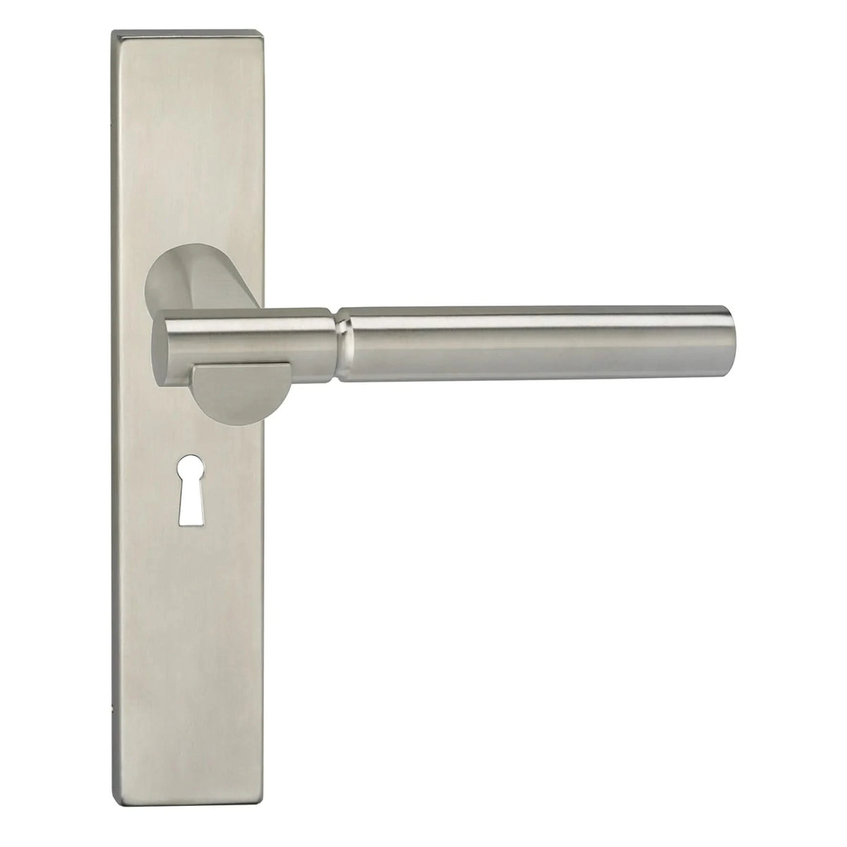 Impresso Bretton deurkruk RVS geborsteld op rechthoekig schild - productfoto