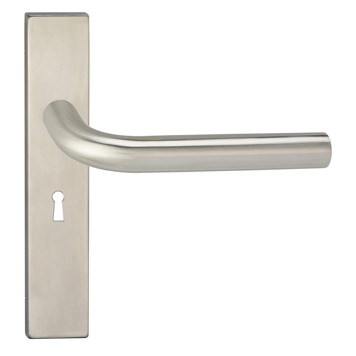 Impresso Dursley deurkruk RVS geborsteld op rechthoekig schild - productfoto
