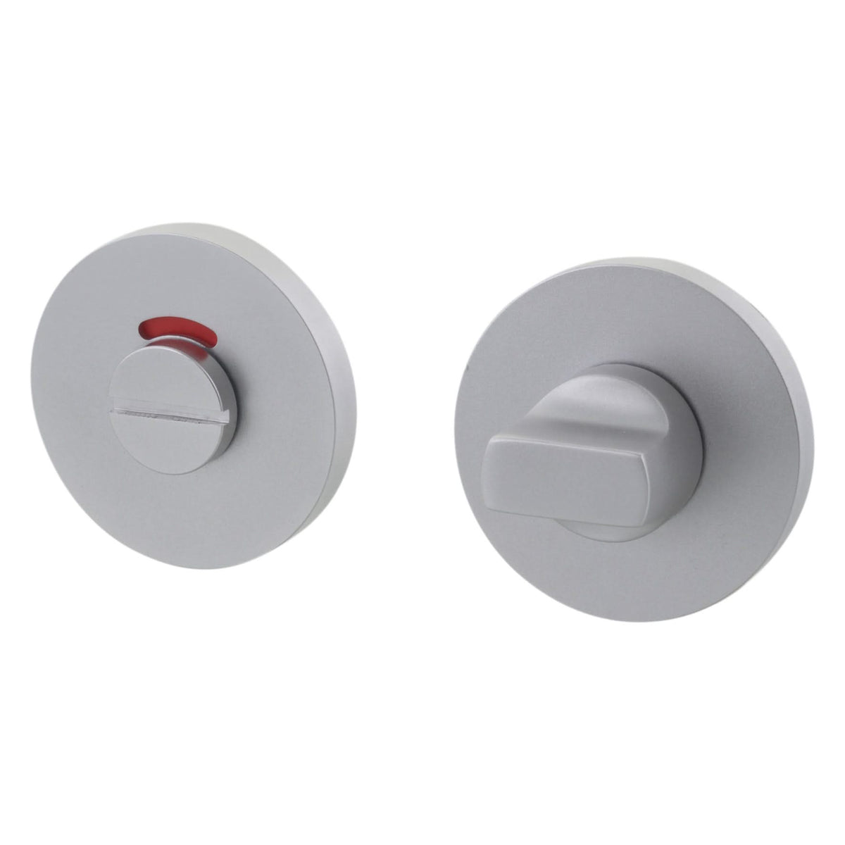 Impresso rond rozet badkamer- en toiletsluiting aluminium F1 – productfoto
