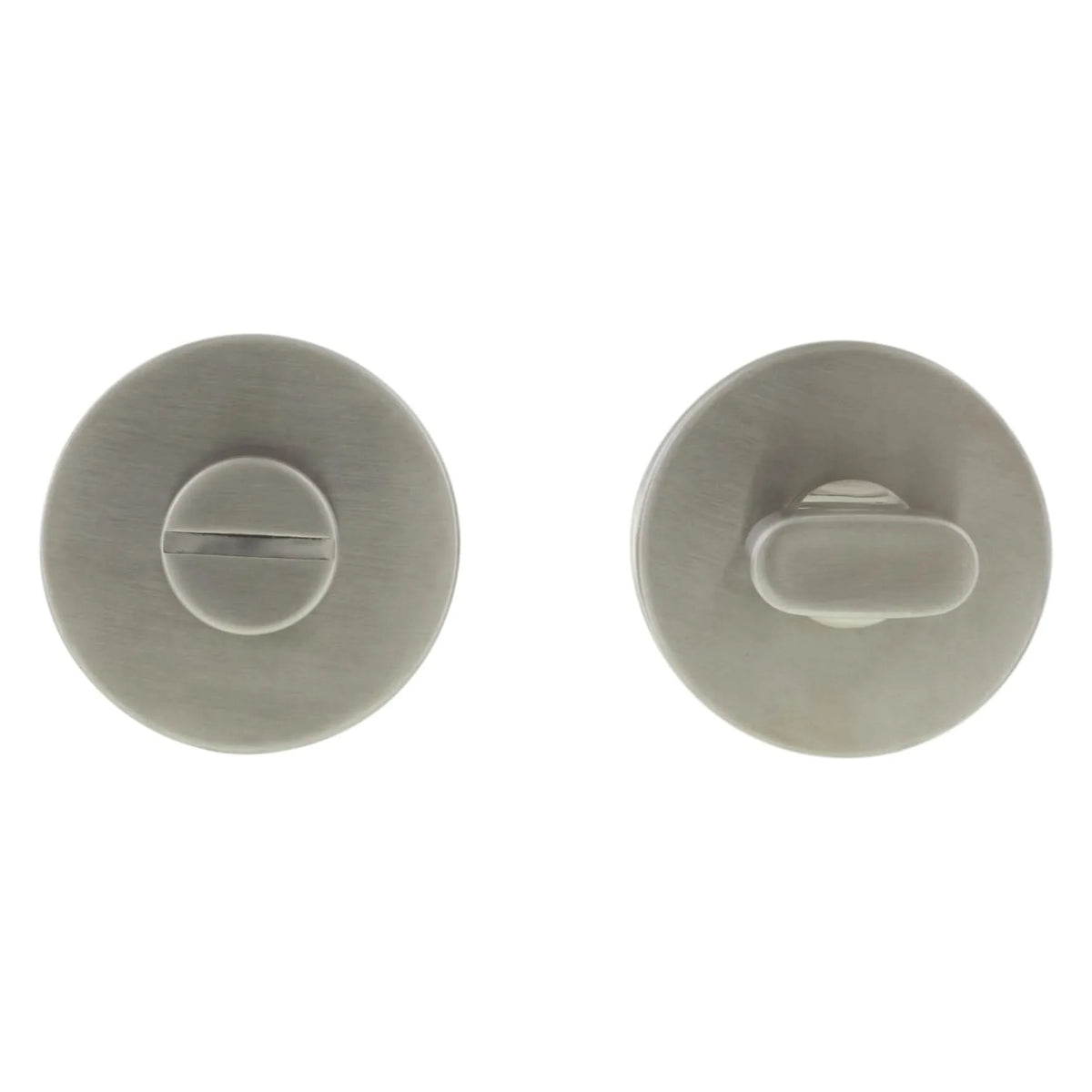 Impresso rond toiletrozet RVS geborsteld detail draaiknop