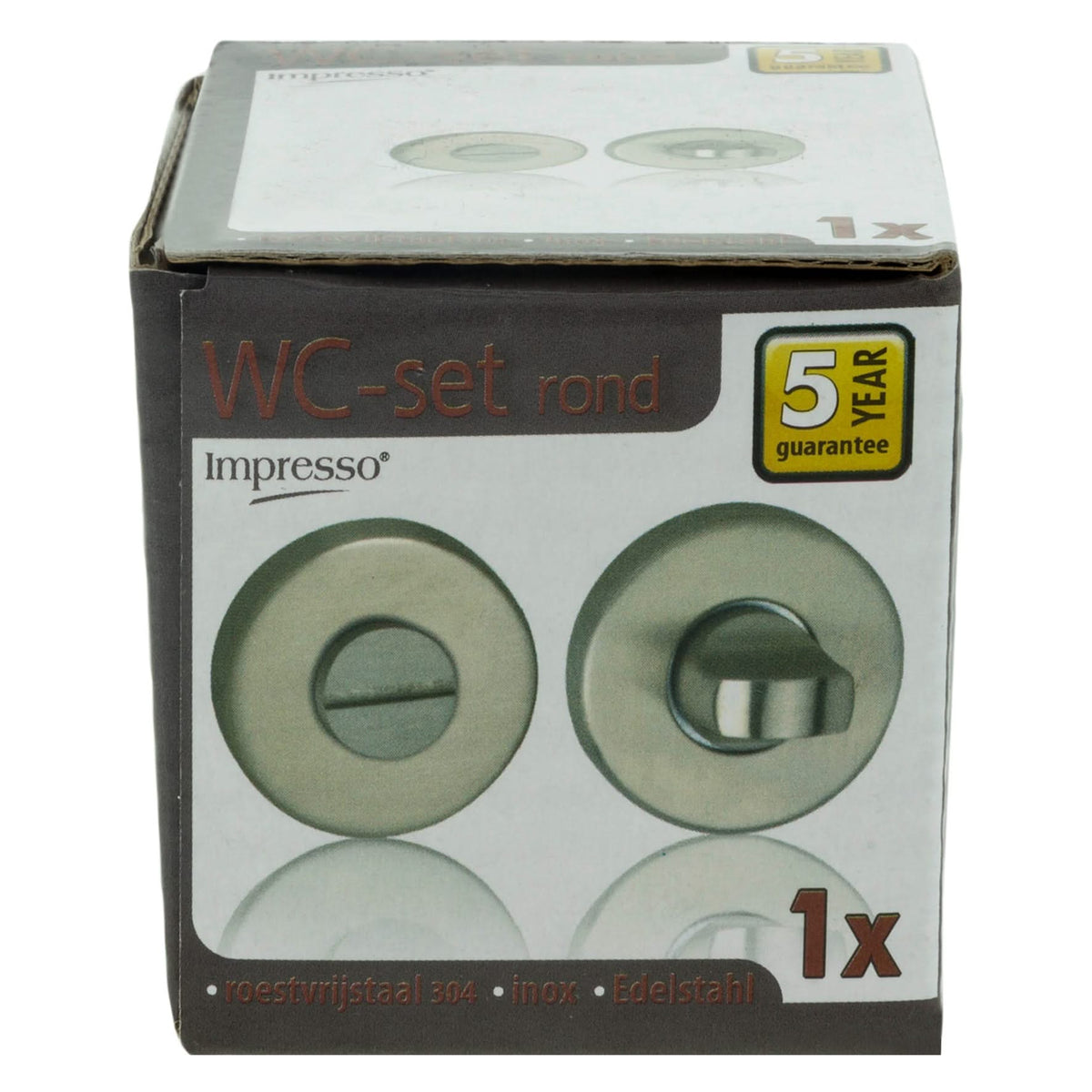 Impresso toiletrozet RVS geborsteld afmetingen
