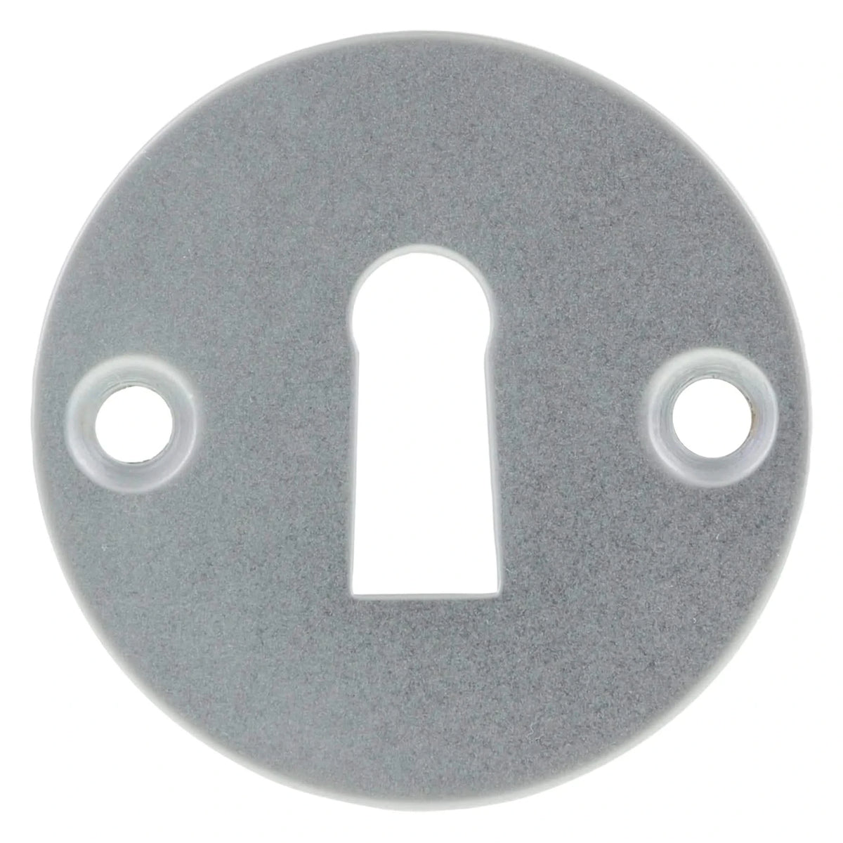 Impresso rond rozet met klaviersleutelgat chroom – detail