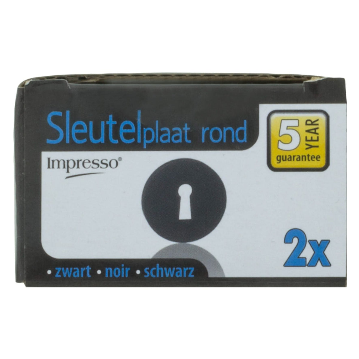 Impresso rond rozet klaviersleutel mat zwart – productafbeelding 10