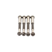 Intersteel patentboutjes M4x38 mm met hulsjes staal vernikkeld – vooraanzicht