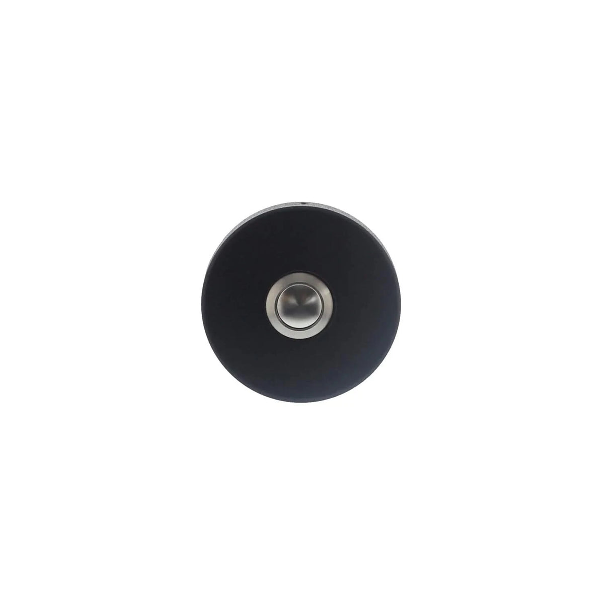 Intersteel Deurbel rond verdekt ø53x10 mm mat zwart vooraanzicht