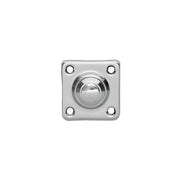 Intersteel deurbel vierkant klein chroom vooraanzicht