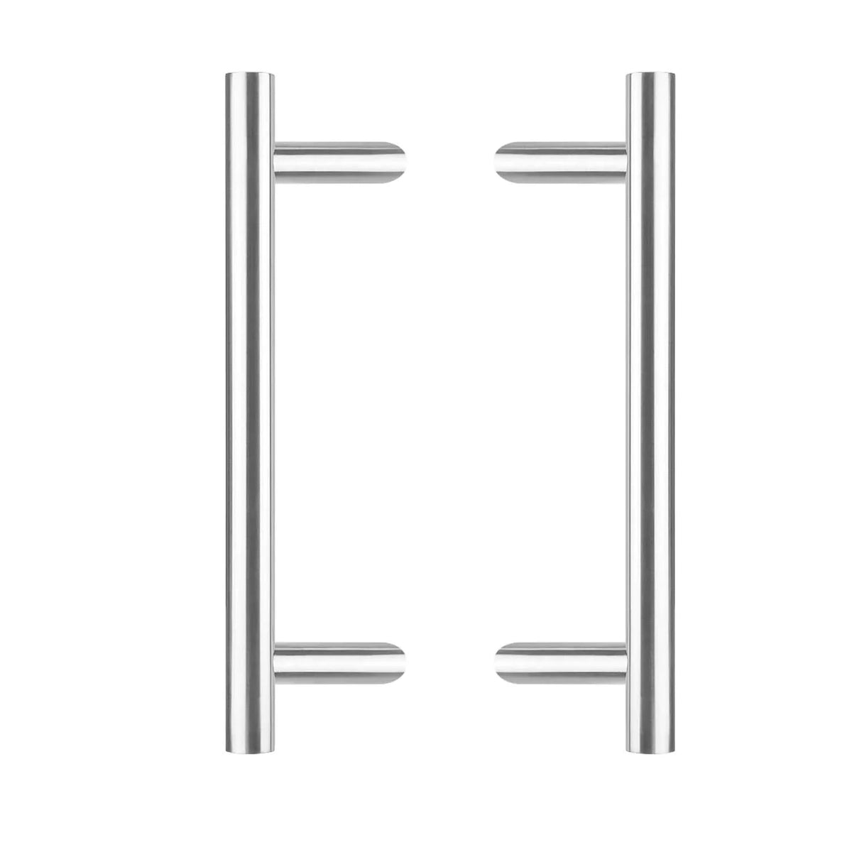 Intersteel deurgrepen set T-schuin 30 mm 500 mm rvs geborsteld vooraanzicht