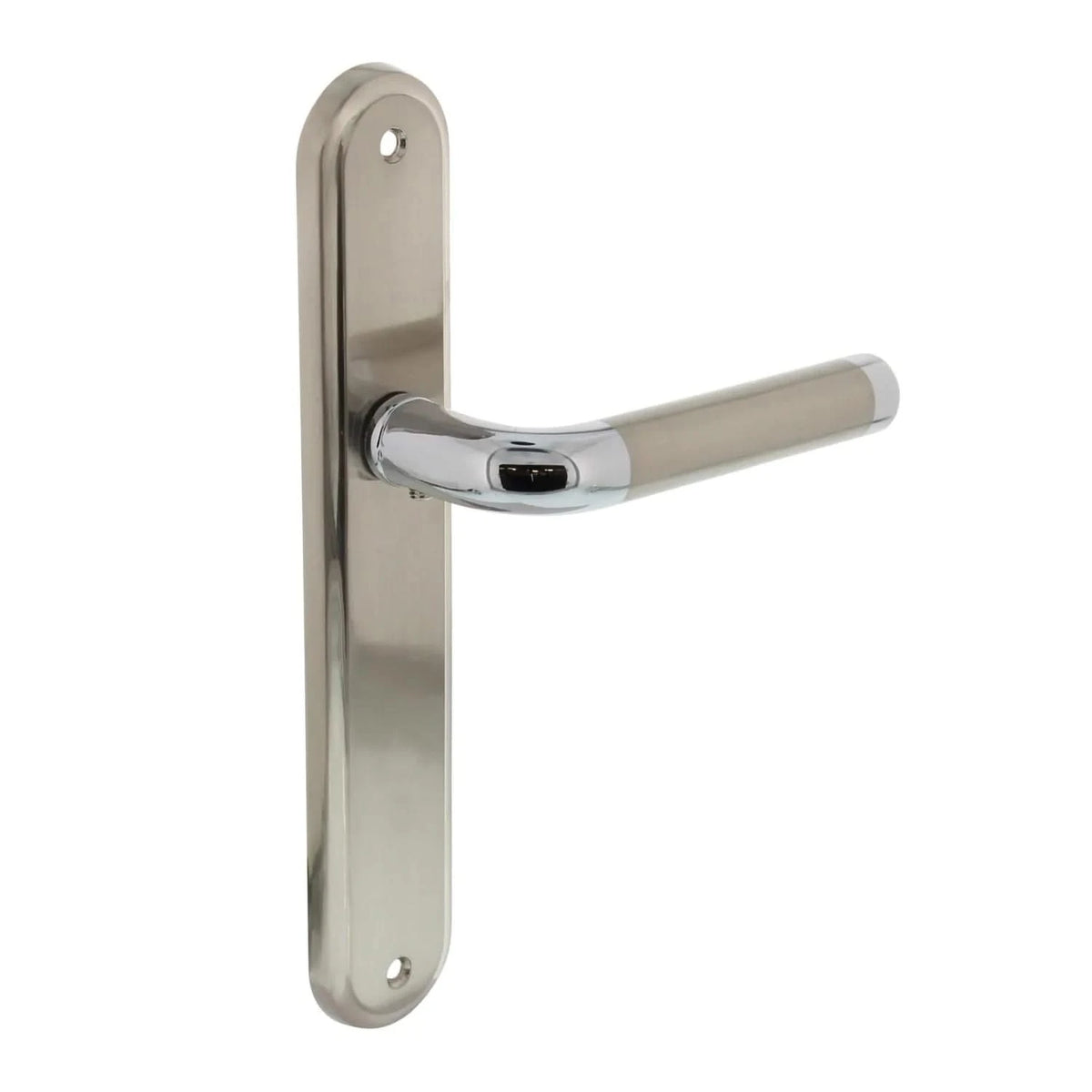 Intersteel deurkruk Agatha schild chroom vooraanzicht