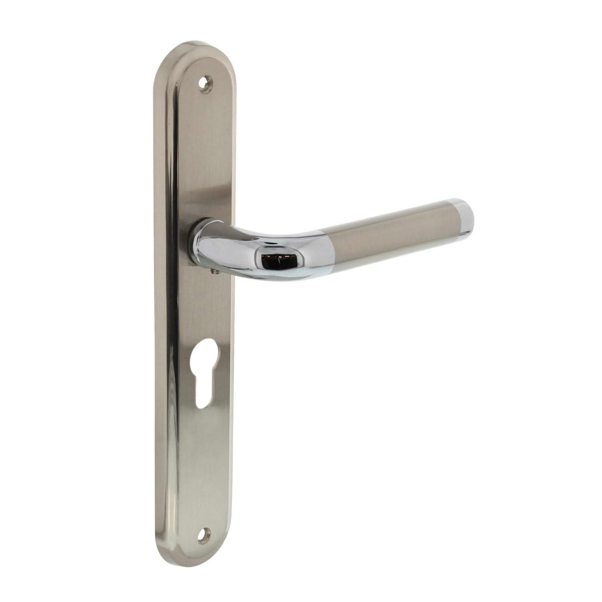 Intersteel deurkruk Agatha schild chroom zijaanzicht