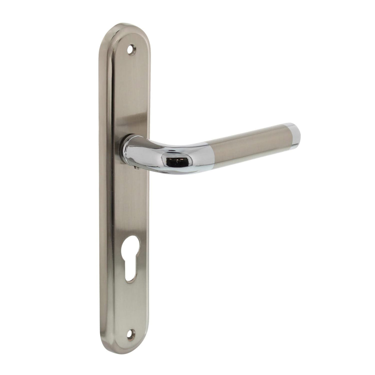Intersteel deurkruk Agatha schild chroom close-up