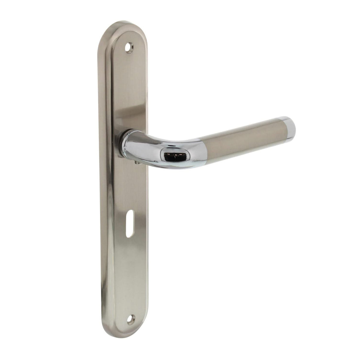 Intersteel deurkruk Agatha schild chroom gemonteerd