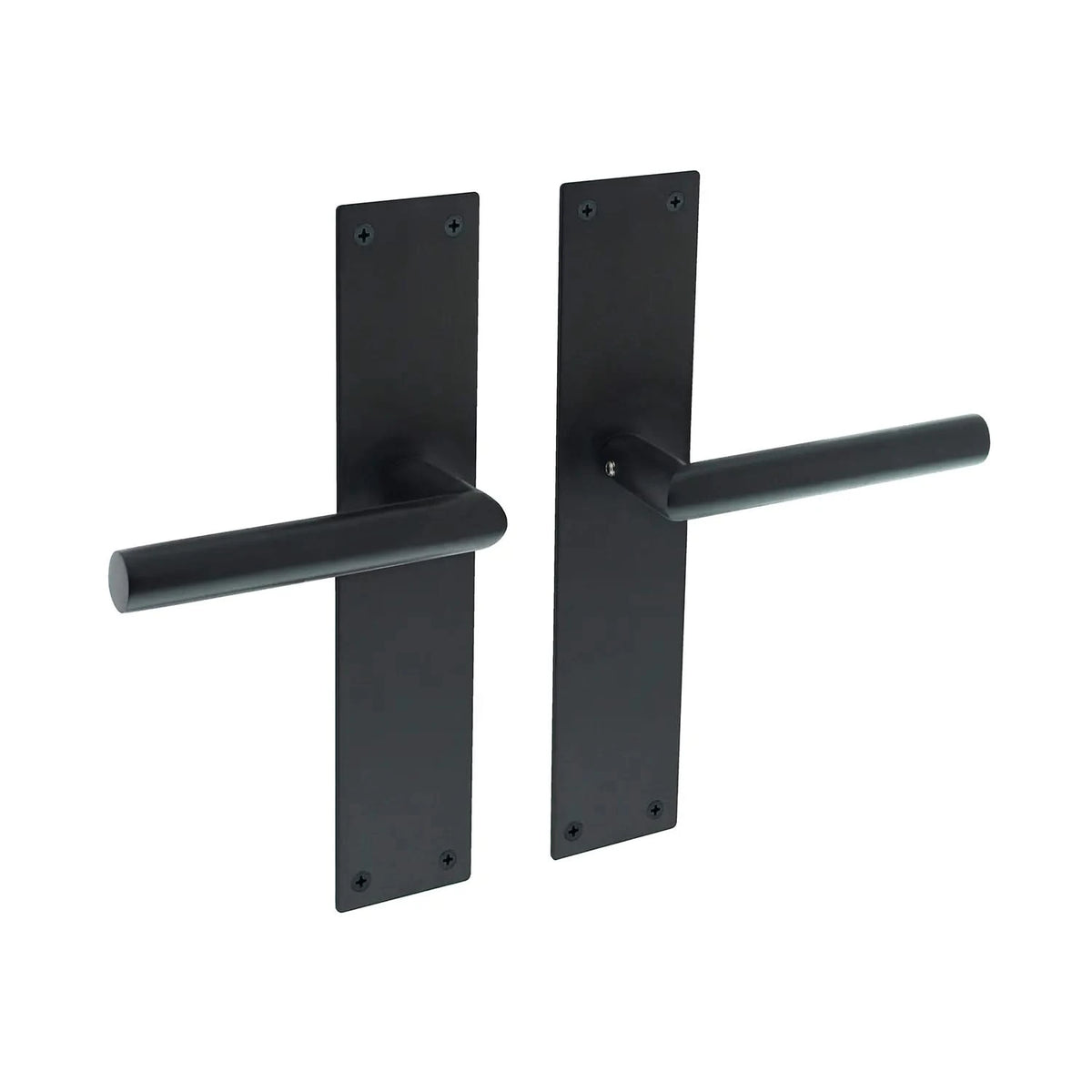 Intersteel Deurkruk Jura met schild 250x55x2mm zwart Blind