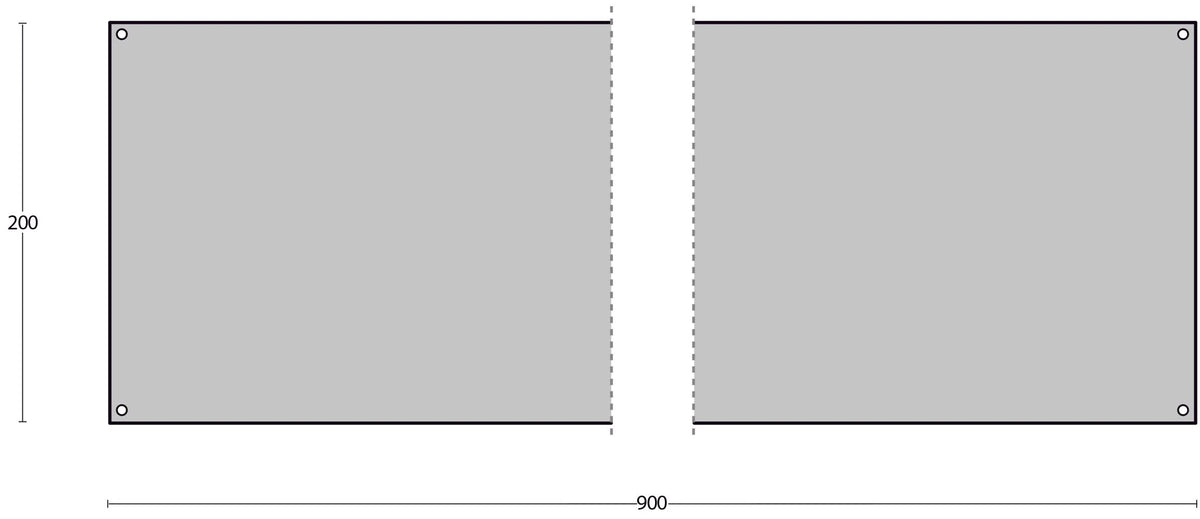 Intersteel deurplaat 200 x 900 mm RVS geborsteld – detail