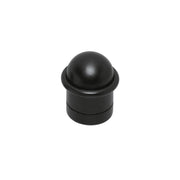 Intersteel deurstop met ring mat zwart – vooraanzicht