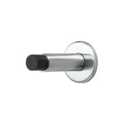 Intersteel deurstop wandmontage met rozet RVS geborsteld – vooraanzicht