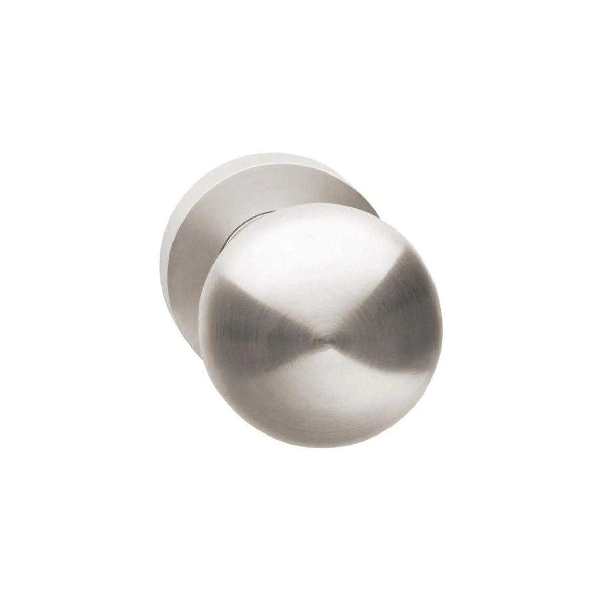Intersteel knop op rozet nikkel mat – vooraanzicht