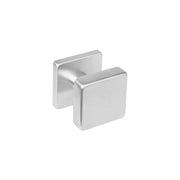 Intersteel knop centraal vierkant RVS geborsteld – vooraanzicht