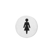 Intersteel pictogram damestoilet rvs geborsteld – vooraanzicht
