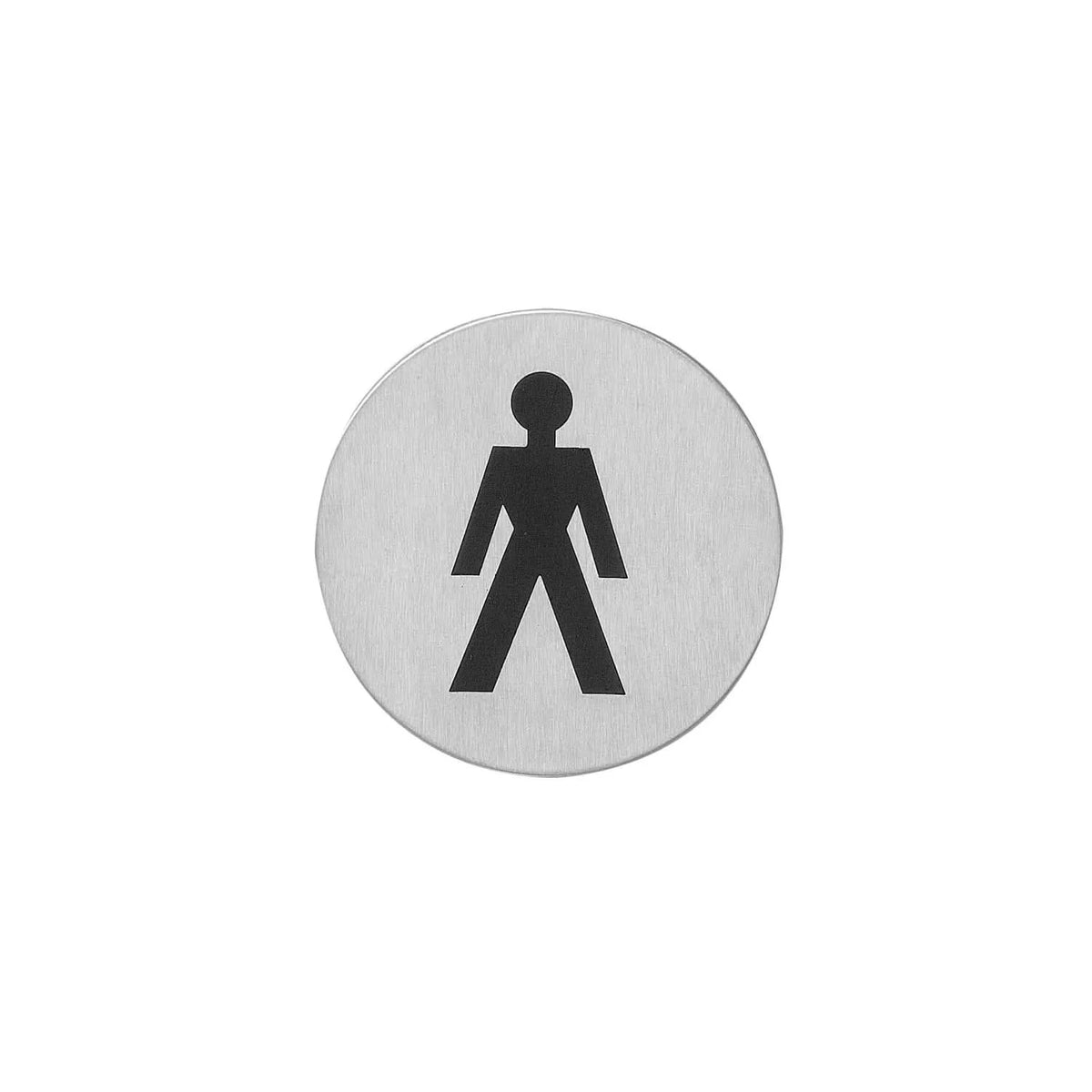 Intersteel pictogram herentoilet rvs geborsteld – vooraanzicht