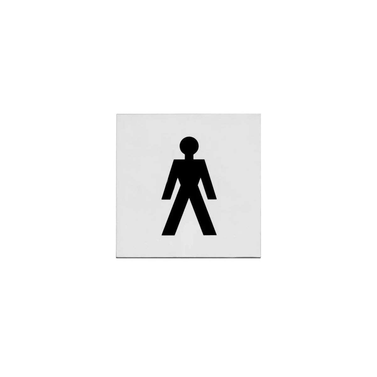 Intersteel pictogram herentoilet rvs geborsteld – vooraanzicht
