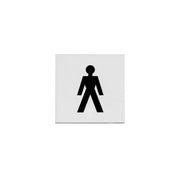 Intersteel pictogram herentoilet rvs geborsteld – vooraanzicht