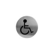 Intersteel pictogram mindervalidentoilet rvs geborsteld – vooraanzicht