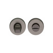 Intersteel toilet-/badkamersluiting rond antraciet titaan PVD – vooraanzicht