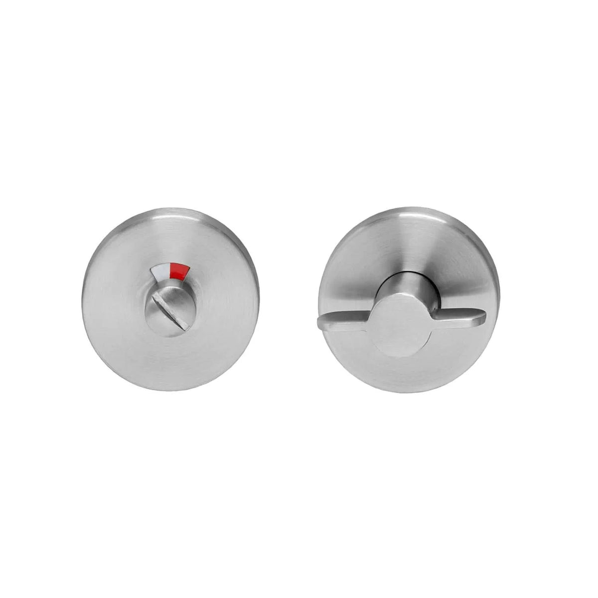 Intersteel rozet toilet-/badkamersluiting kunststof RVS-look – vooraanzicht
