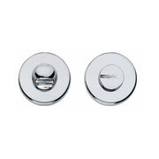 Intersteel toilet-/badkamersluiting rond kunststof chroom – vooraanzicht