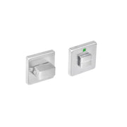 Intersteel rozet vierkant met toilet-/badkamersluiting 8mm RVS geborsteld – vooraanzicht