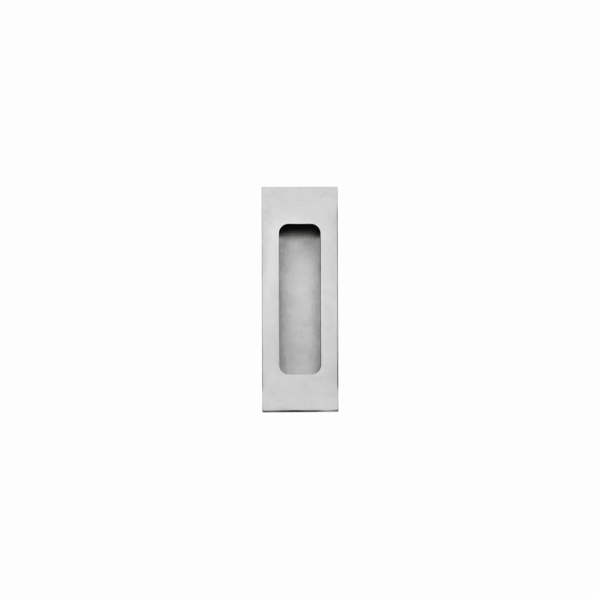 Intersteel schuifdeurkom rechthoek 120x40mm blind RVS geborsteld vooraanzicht