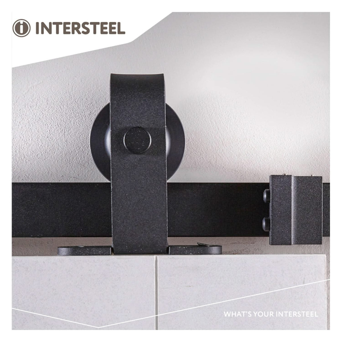 Intersteel schuifdeursysteem Basic Top mat zwart – complete set