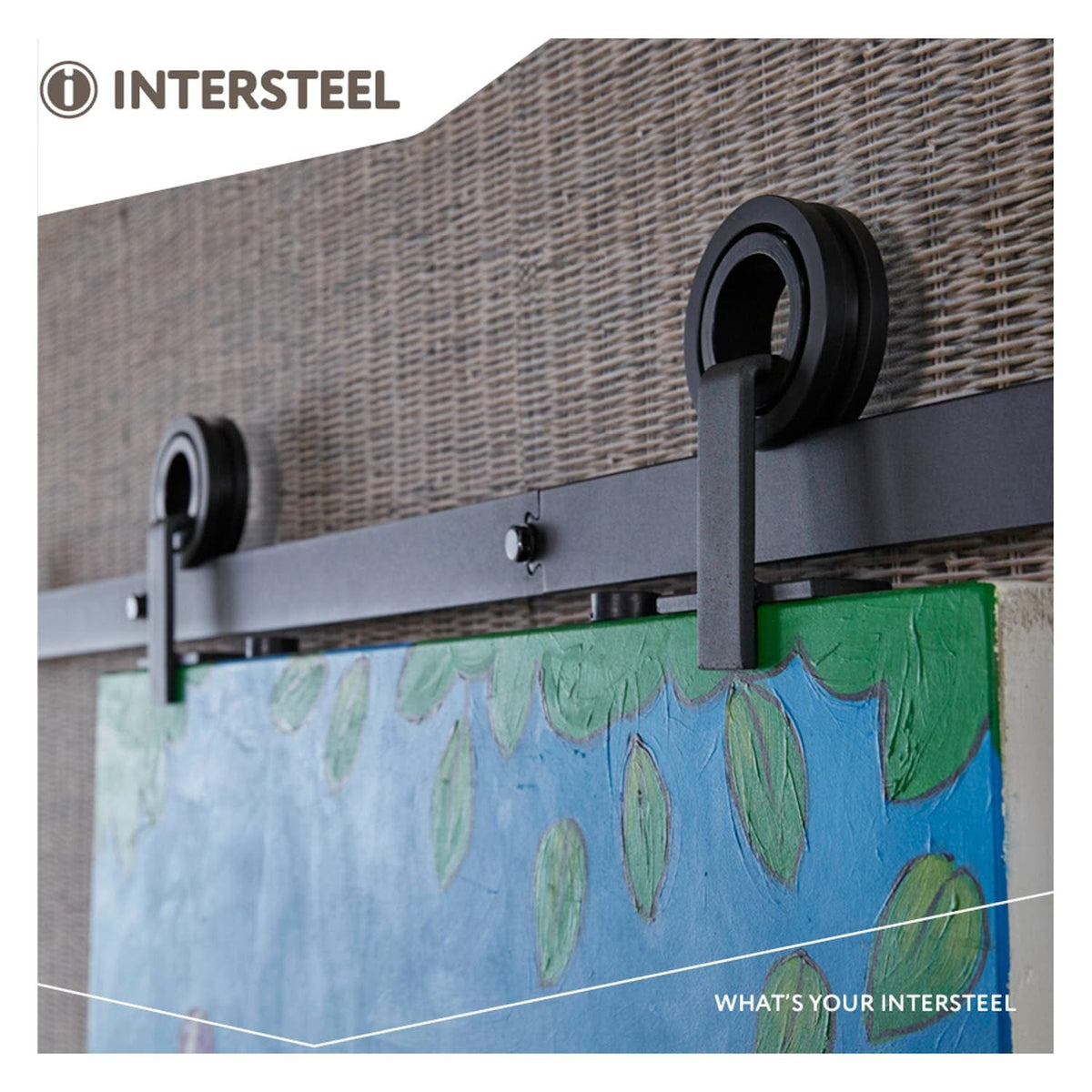 Intersteel schuifdeursysteem Modern Top mat zwart detail bevestiging