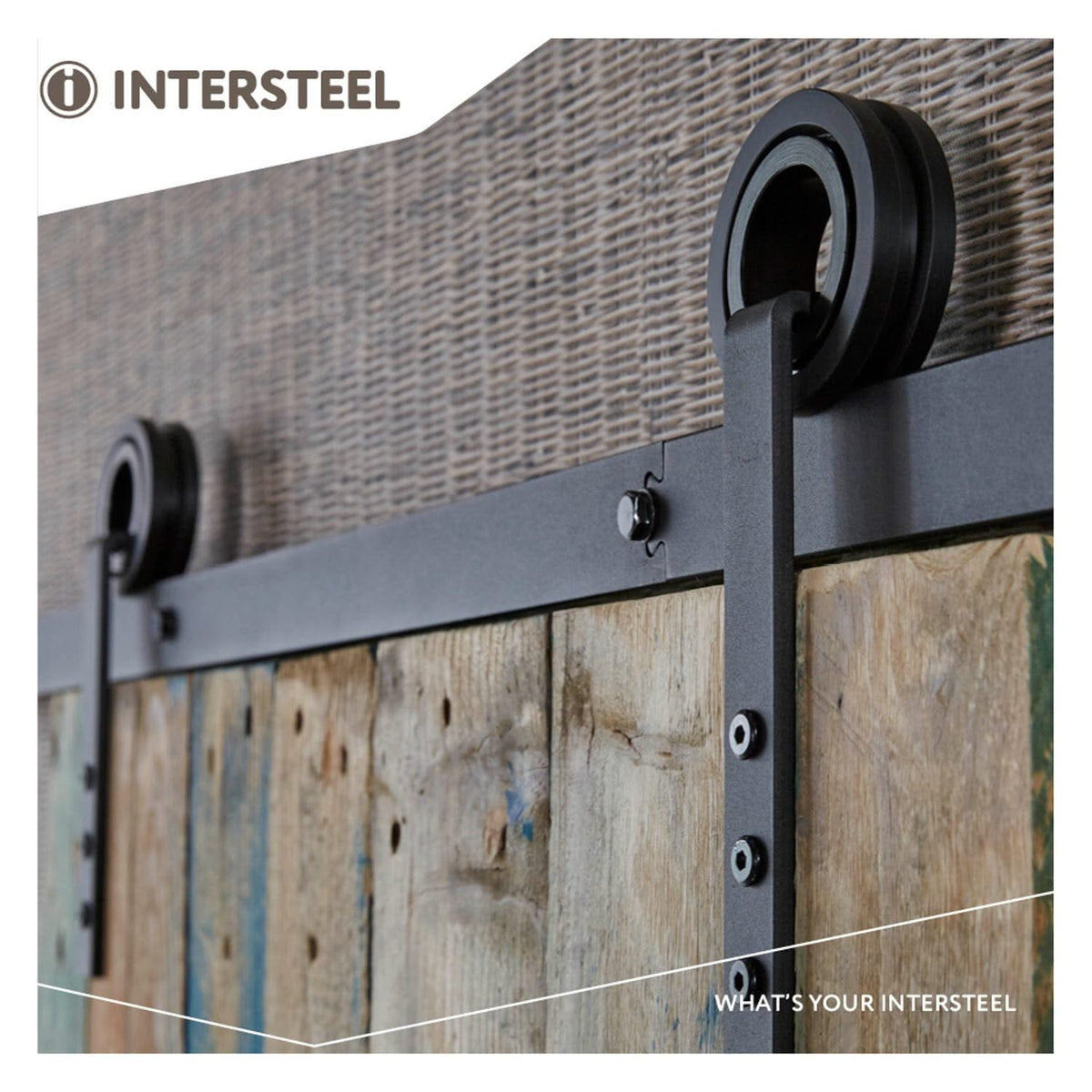 Intersteel schuifdeursysteem Modern mat zwart detail montage