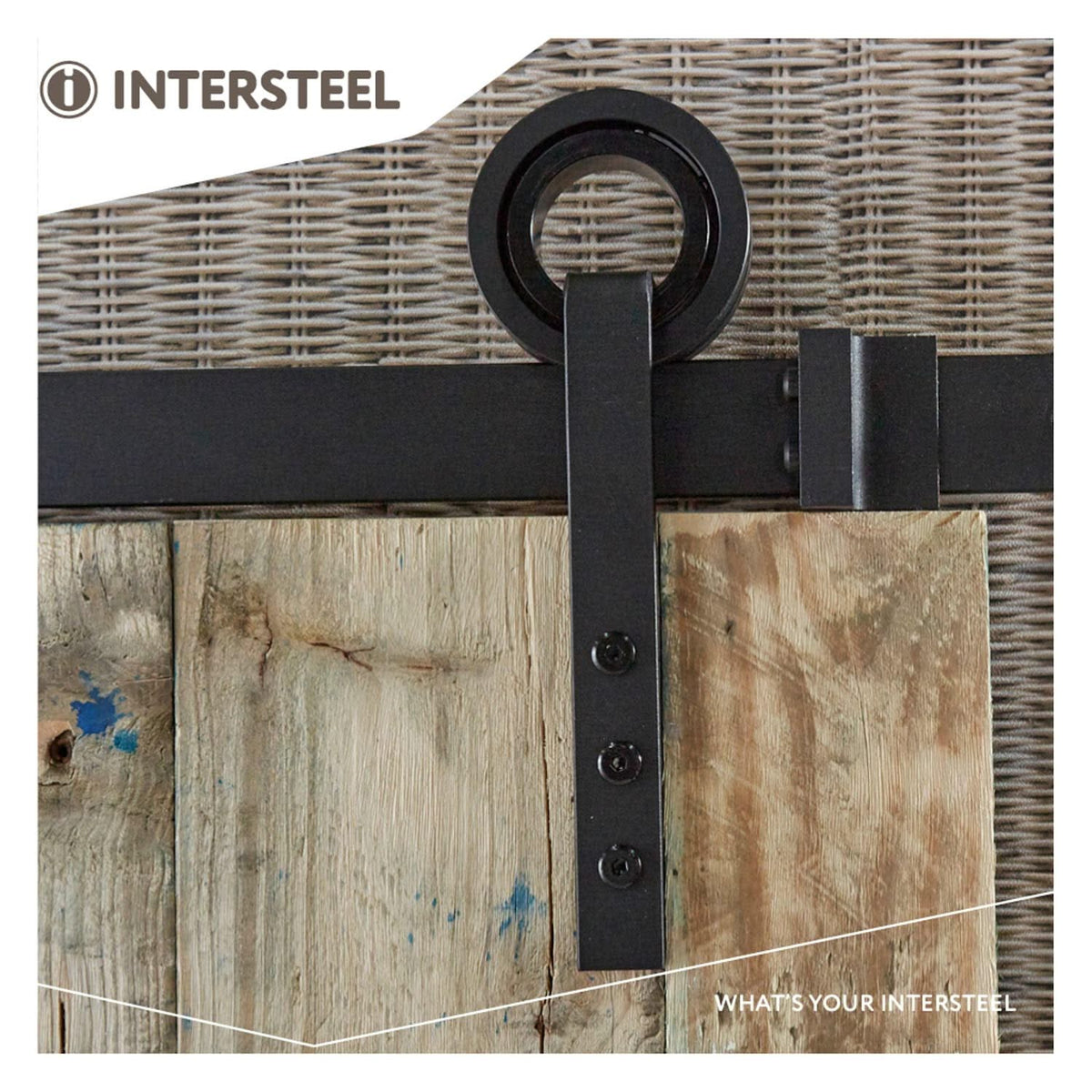 Intersteel schuifdeursysteem Modern mat zwart onderdelenoverzicht
