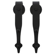 Intersteel set van 2 hangrollen Classic 290 mm mat zwart – vooraanzicht