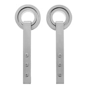 Intersteel set van 2 hangrollen Modern 255 mm RVS geborsteld – vooraanzicht