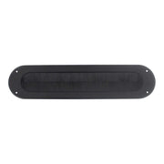 Intersteel Tochtwering ovaal 342x76 mm mat zwart vooraanzicht