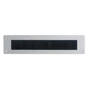 Intersteel tochtwering rechthoek chroom mat – vooraanzicht