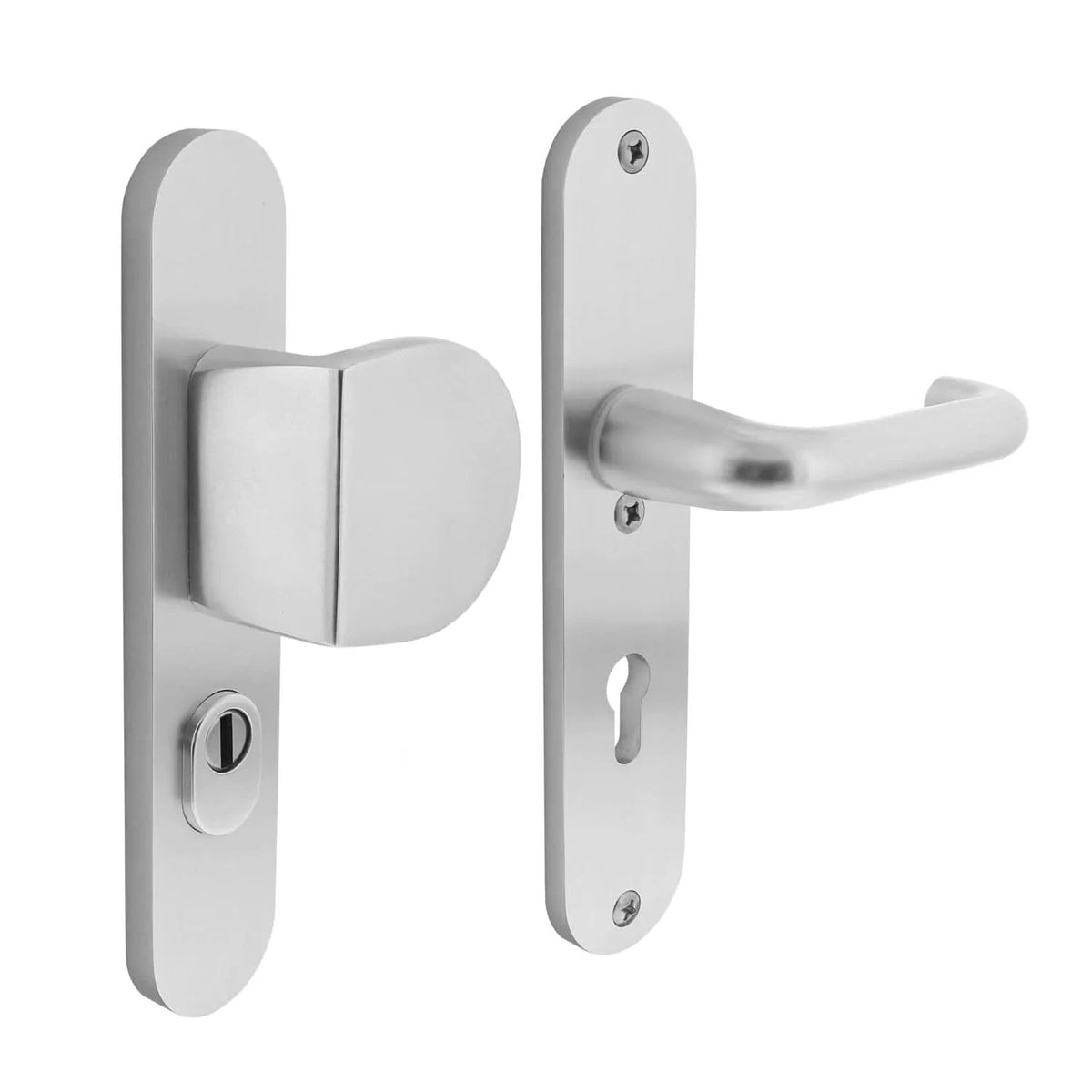 Intersteel veiligheidsbeslag greep kruk SKG3 PC72 aluminium vooraanzicht