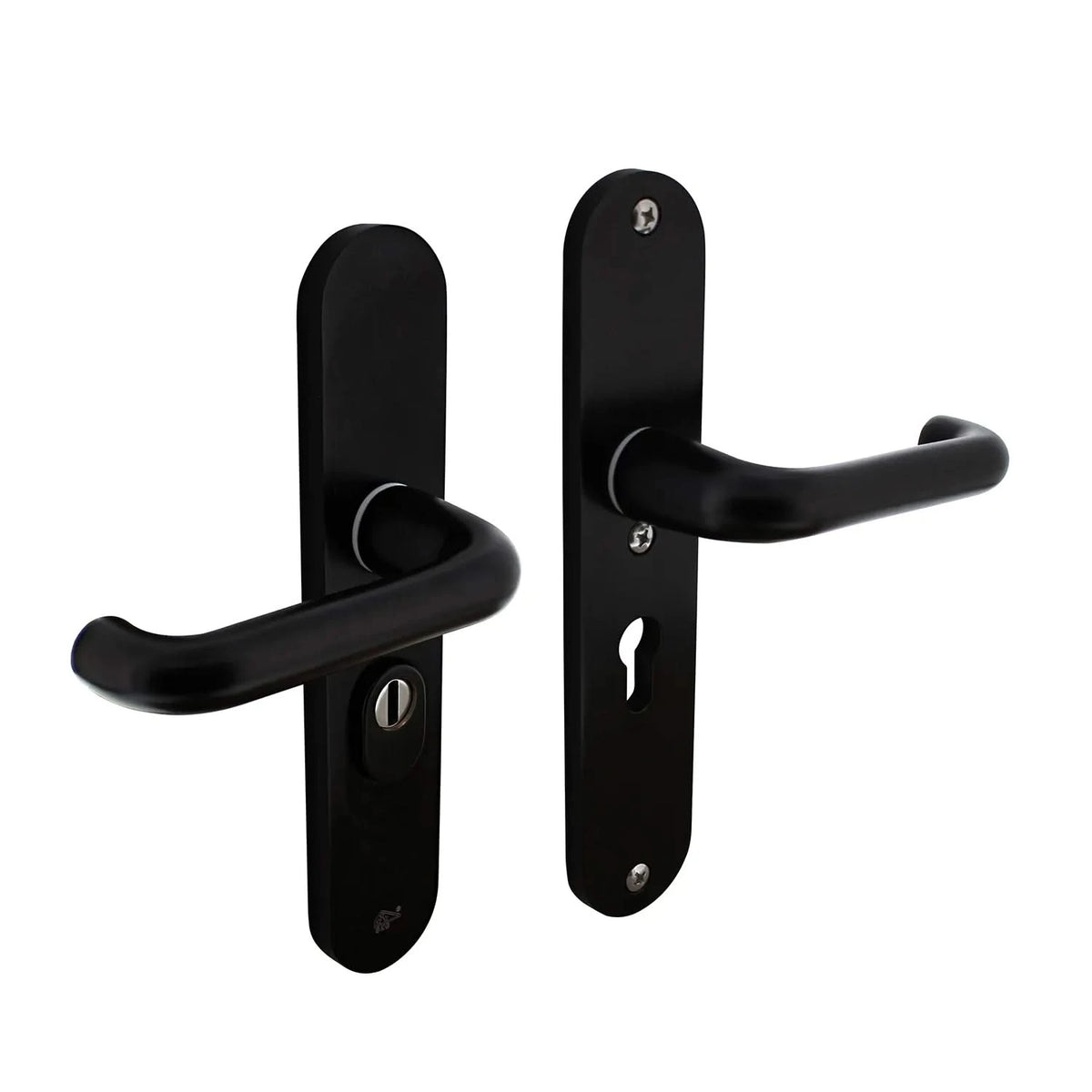 Intersteel veiligheidsbeslag rechthoekig mat zwart SKG*** kruk/kruk PC55 – gemonteerd