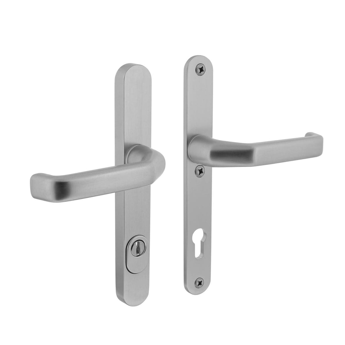 Intersteel veiligheidsbeslag PC92 kruk/kruk SKG*** smal aluminium – vooraanzicht