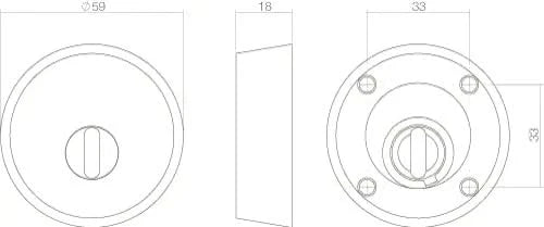 Intersteel veiligheidsrozet voor oplegsloten SKG*** RVS geborsteld – detail