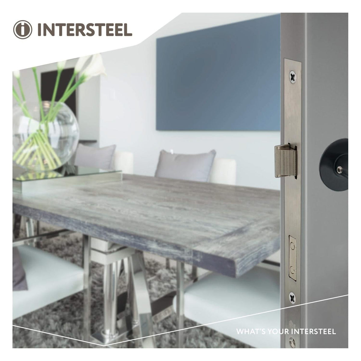 Intersteel veiligheidsslot PC72mm SKG** rechthoekige voorplaat detail bevestiging