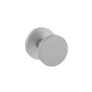 Intersteel voordeurknop rond 55mm aluminium vooraanzicht