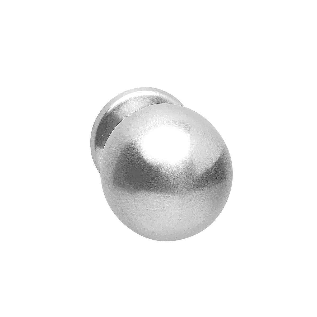 Intersteel voordeurknop bol 75 mm RVS geborsteld – vooraanzicht