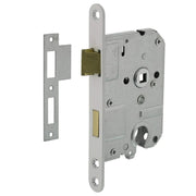 Intersteel woningbouw cilinder dag- en nachtslot wit 55 mm - vooraanzicht