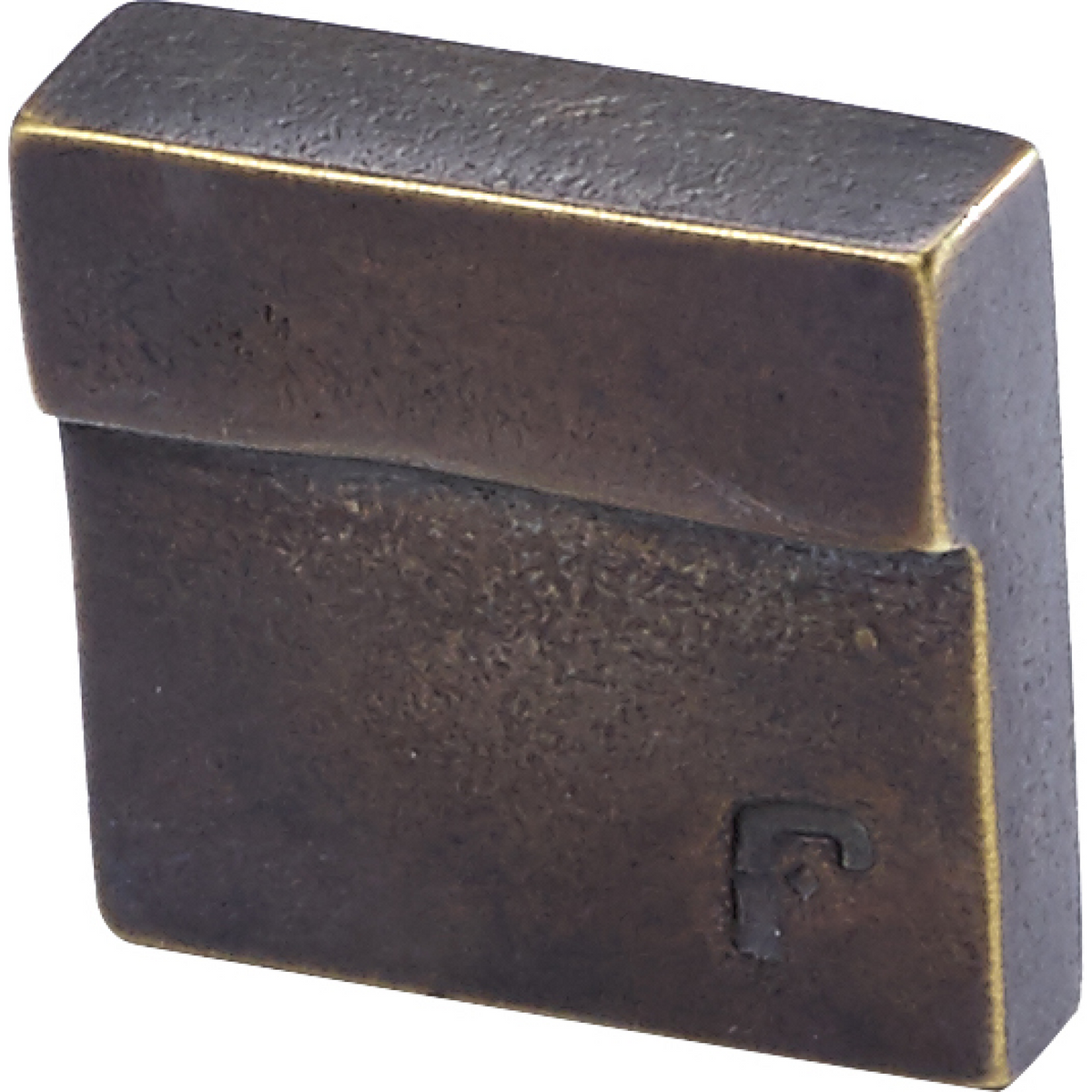 Jolie Element meubelgreep 16 mm antiek brons vooraanzicht
