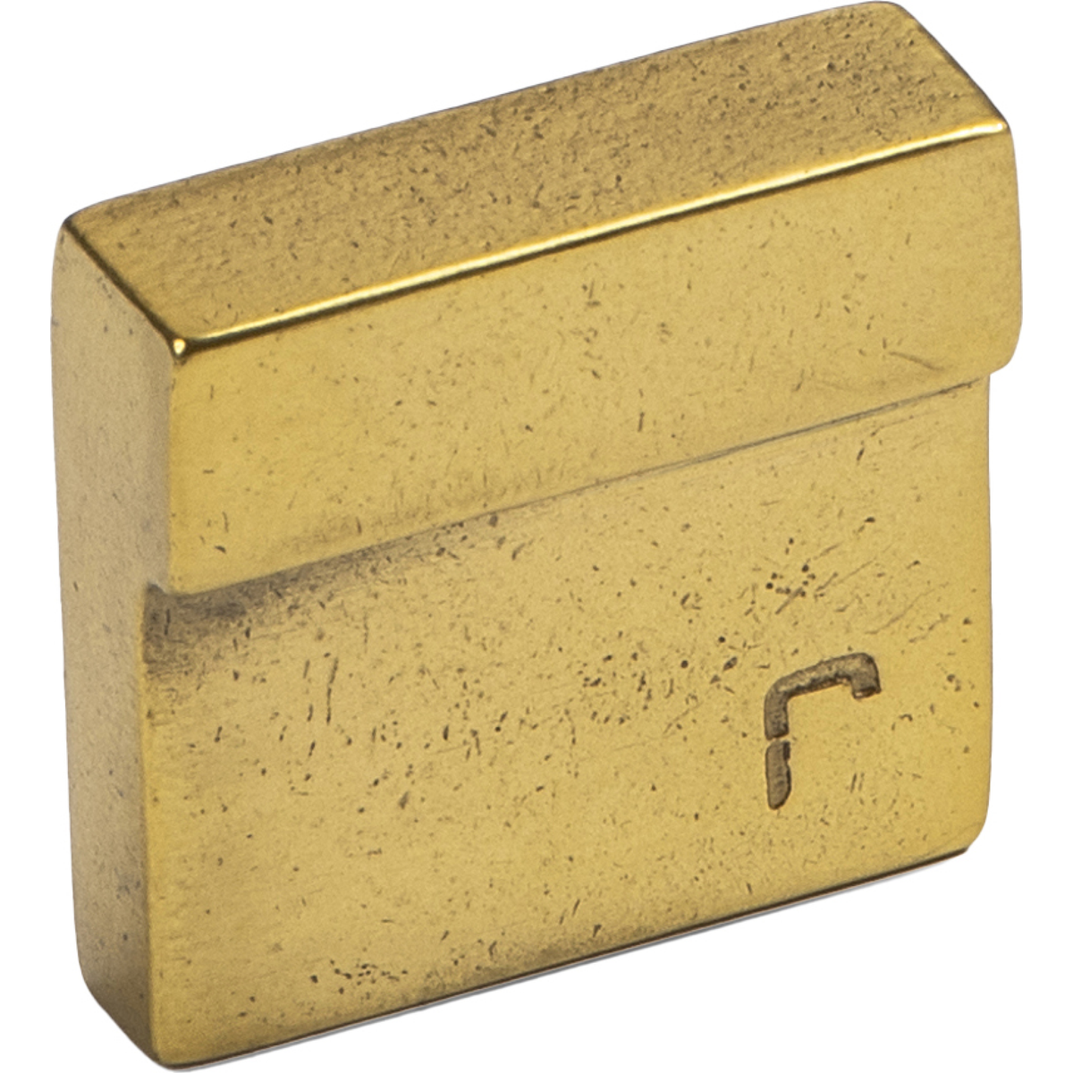 Jolie Element meubelgreep 16 mm antiek goud vooraanzicht