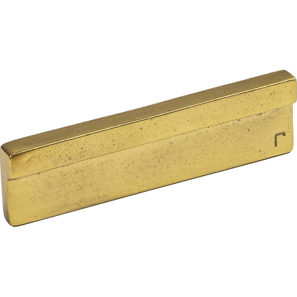 Jolie Element meubelgreep 96 mm antiek goud vooraanzicht